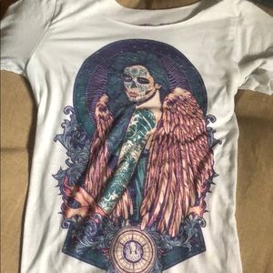 Affliction graphic shirt size medium